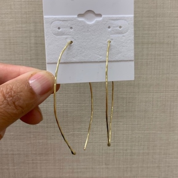 ADORNIA Gold Sterling Silver Pull Thru Earnings - Picture 8 of 8